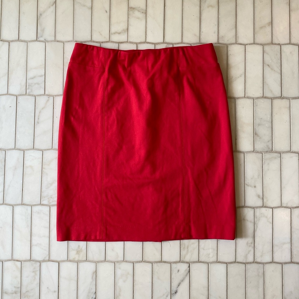 Women’s red pencil J. Jill skirt